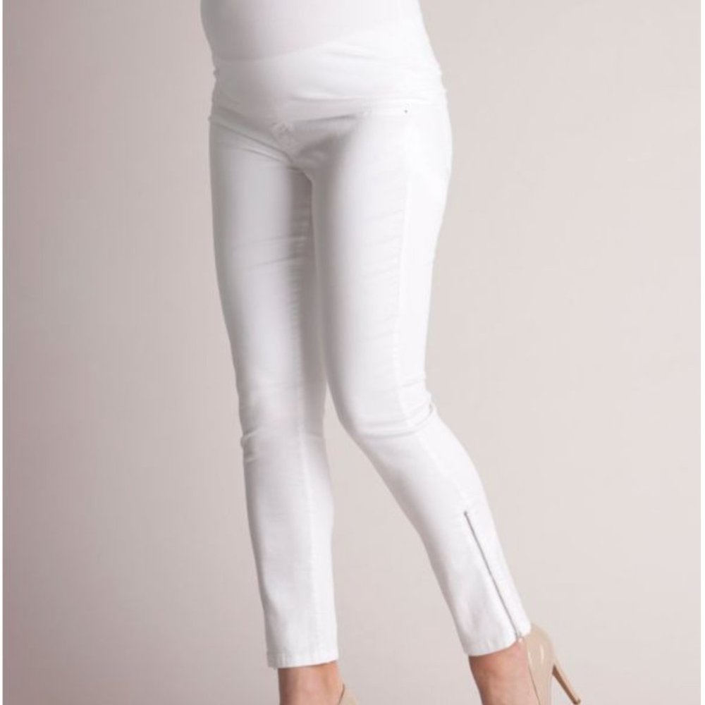 NWT Seraphine White Maternity Jeans